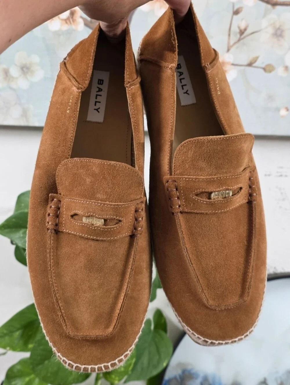 Bally Karakas Kolby Calf Suede Loafers Size 44 (11US)MEN'S Brown